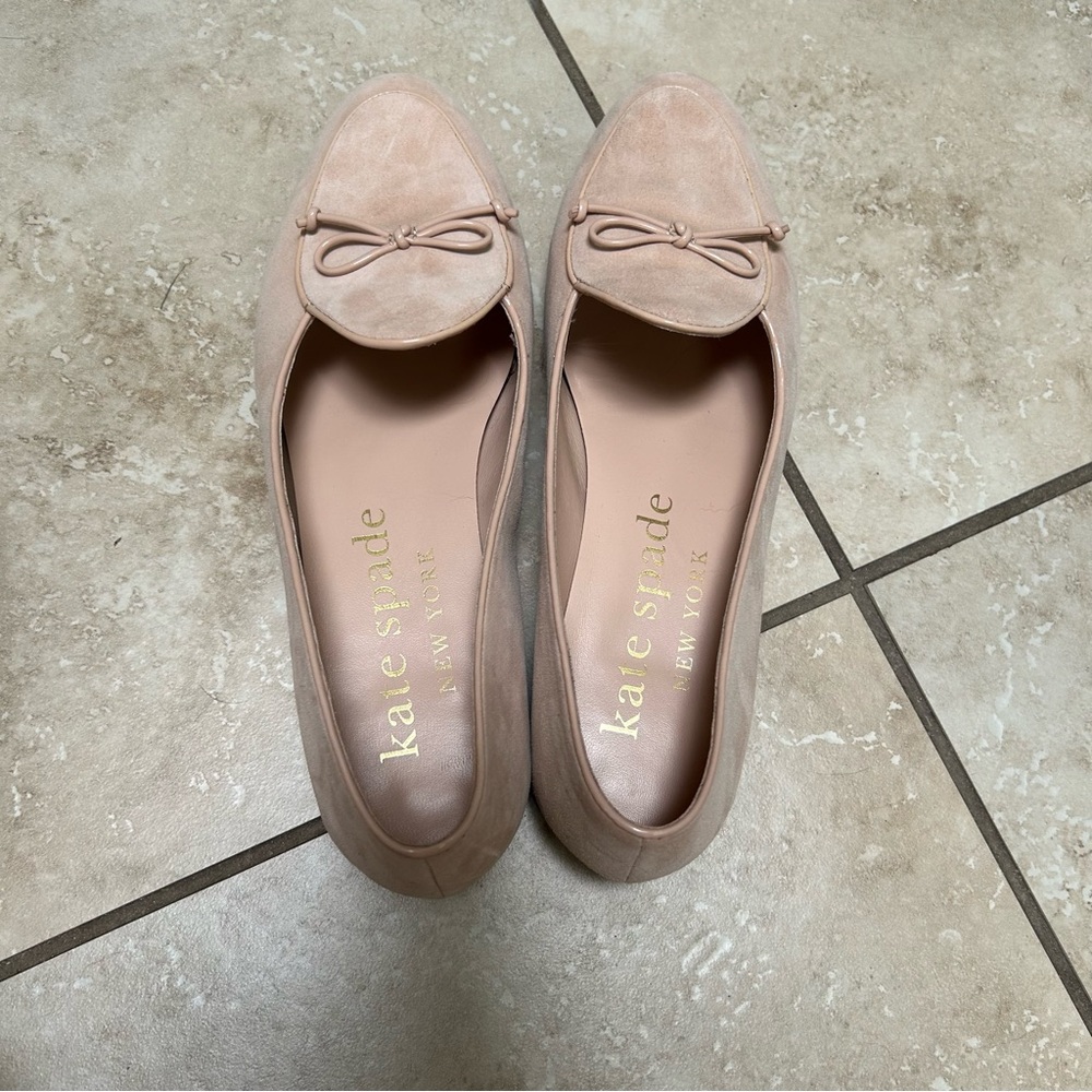 kate spade Blush Pink Suede Loafers - Picture 2 of 7